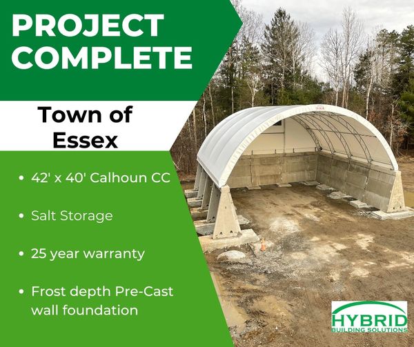 42' x 40' Salt Storage Building for the Town of Essex