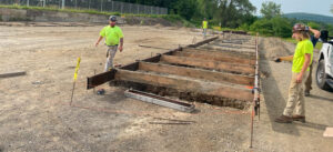 Preparing the Foundation of a Salt Storage Building for the Town of Belfast