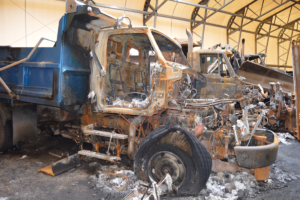 Fire Damage to Fabric Building