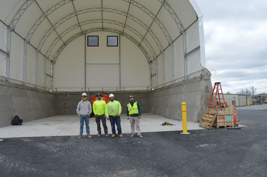 salt storage building