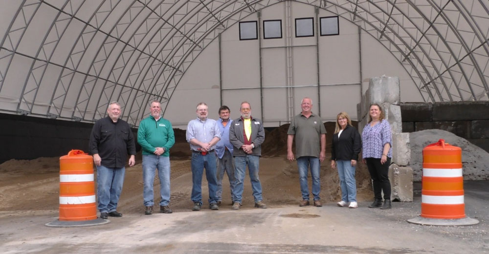 Town of Denmark Cuts Ribbon on its New Salt Storage Barn