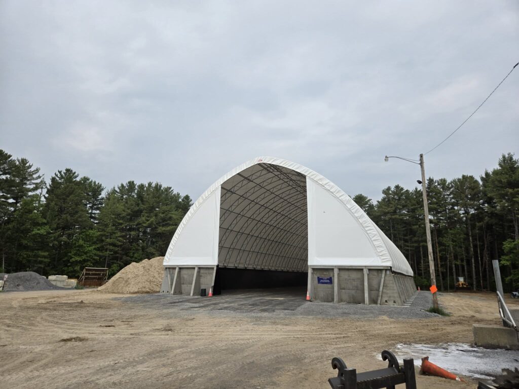 72x150 Salt Storage Building Installation for the Town of Chesterfield 