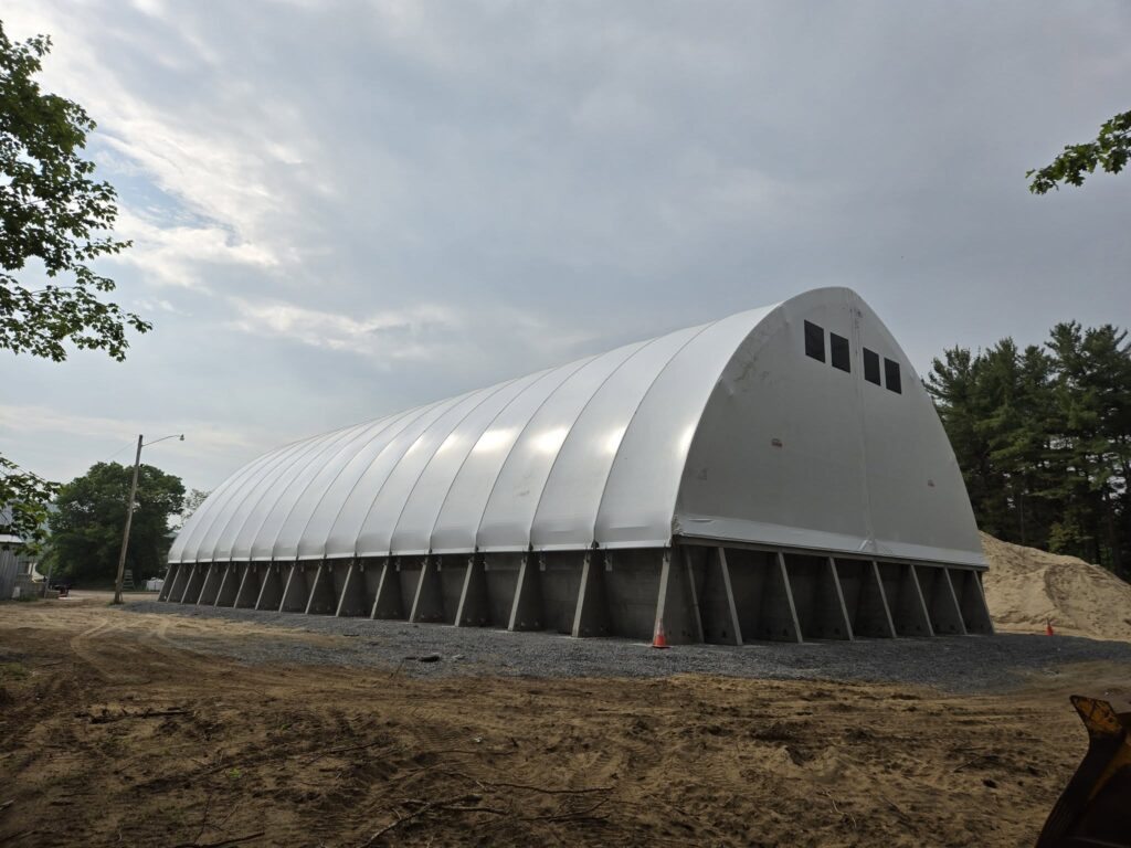 72x150 Salt Storage Building Installation for the Town of Chesterfield 