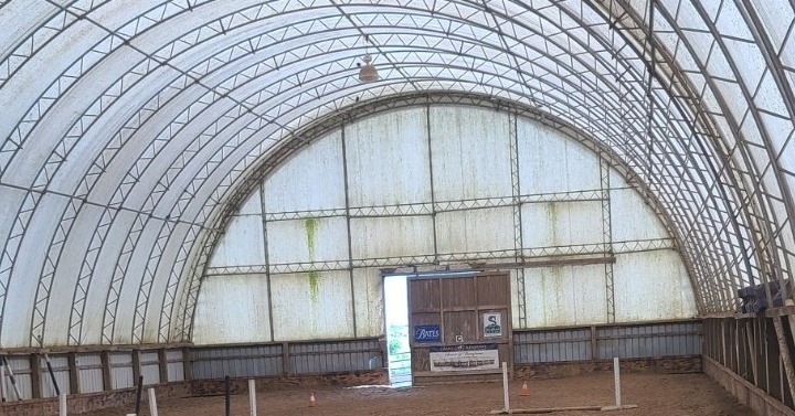 New Fabric Cover for Horse Riding Arena