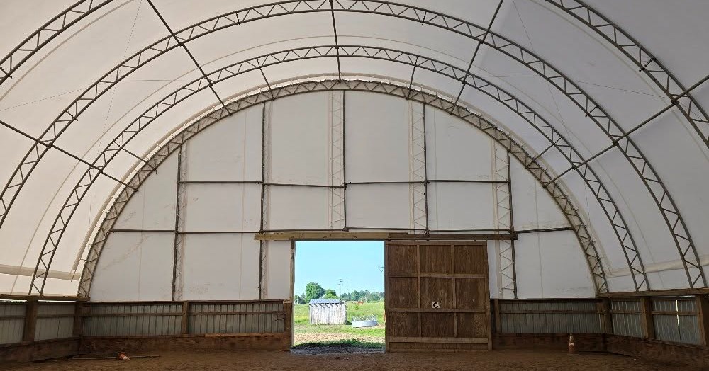 New Fabric Cover for Horse Riding Arena