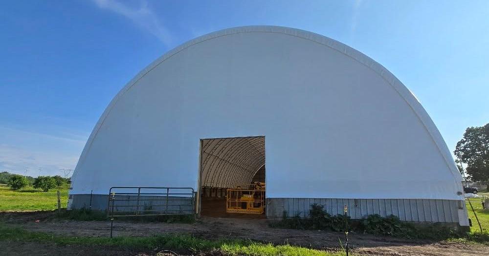 New Fabric Cover for Horse Riding Arena